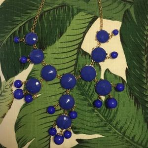 colbalt blue bubble necklace